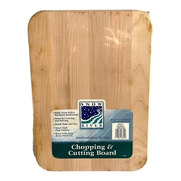 NWT Snow River Cutting Board Northern Hardwoods Chopping & Cutting Board - Picture 2 of 4